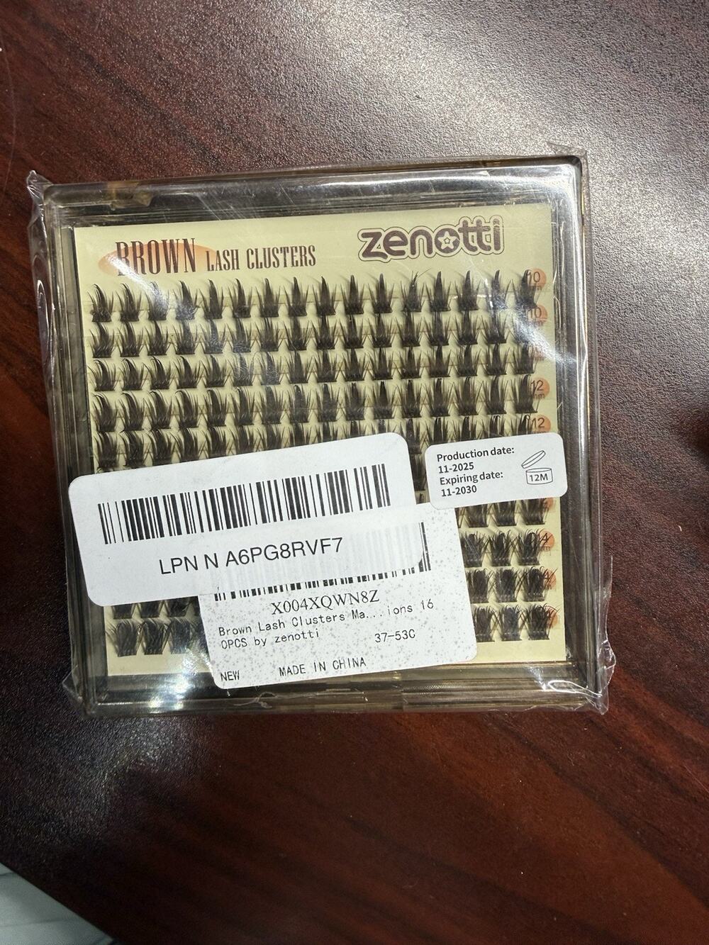 NEW Zenotti Brown Lash Clusters 10MM 12MM 14MM Eyelash Extensions Natural 160PCS